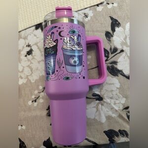 Halloween Skull Purple Tumbler